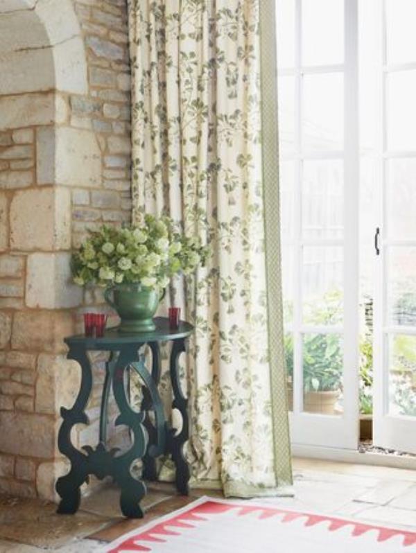 The Greenacre Leaf fabric from Colefax & Fowler. The Greenacre Leaf fabric from Colefax & Fowler.